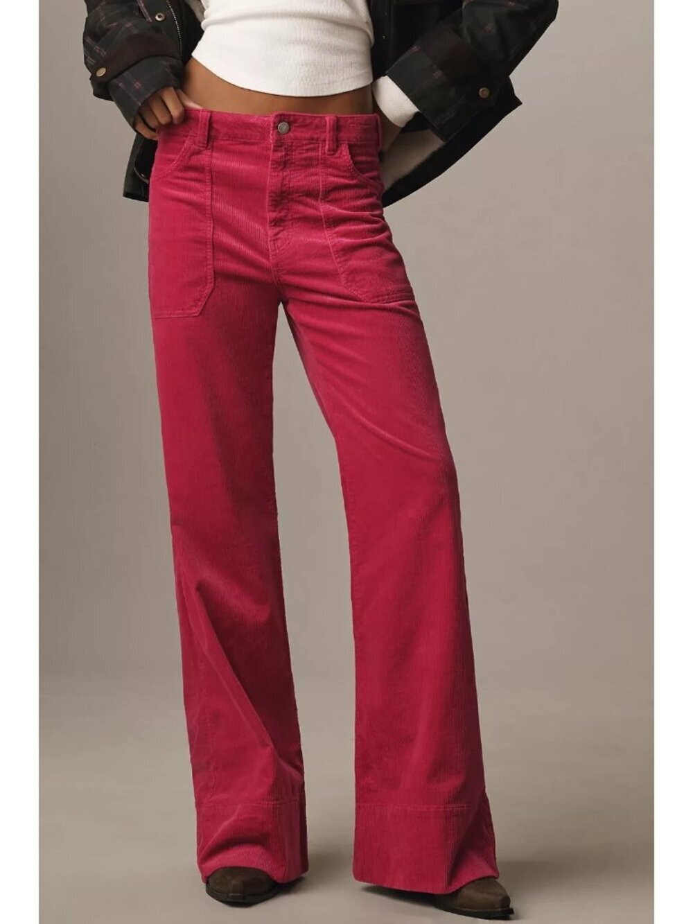 The Rylan High-Rise Flare Jeans by Pilcro: Corduroy Edition 32